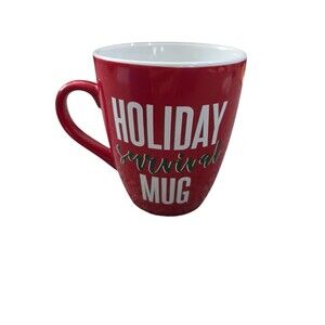 Holiday Survival Mug by holiday home 27 oz Red
